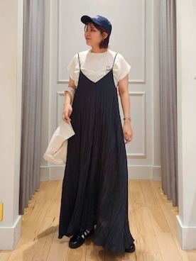 「アイテム（キャップ）」を使った、ISHIIさん（レディース・166cm・30代）の夏コーディネート