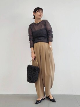 「HELEN MOORE（ヘレンムーア）のアイテム」を使った、ISHIIさん（レディース・166cm）の秋コーディネート