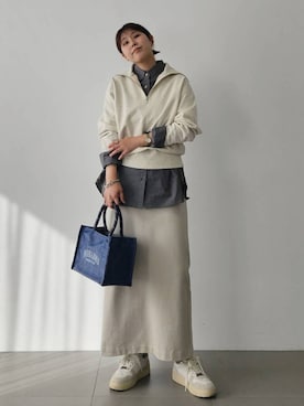 「アイテム（スウェット）」を使った、ISHIIさん（レディース・166cm・30代）の冬コーディネート