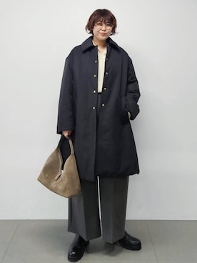 「アイテム（ナイロンジャケット）」を使った、ISHIIさん（レディース・166cm）の秋コーディネート