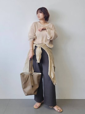 「BABYLONE（バビロン）のアイテム」を使った、ISHIIさん（レディース・166cm）の春コーディネート