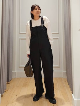 「アイテム（オールインワン・サロペット）」を使った、ISHIIさん（レディース・166cm・30代）の秋コーディネート
