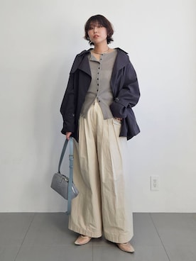 「BABYLONE（バビロン）のアイテム」を使った、ISHIIさん（レディース・166cm）の春コーディネート