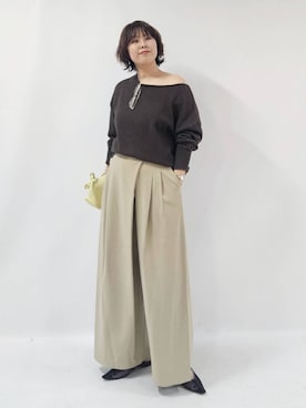 「AIM（エイム）のアイテム」を使った、ISHIIさん（レディース・166cm）の春コーディネート