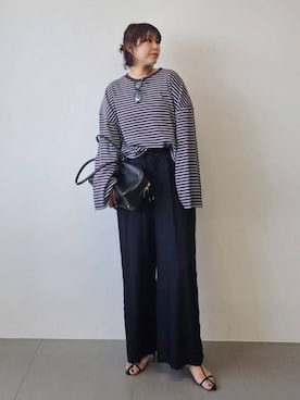 「BABYLONE（バビロン）のアイテム」を使った、ISHIIさん（レディース・166cm）の春コーディネート