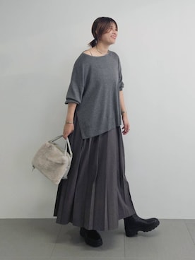 「アイテム（アクセサリー）」を使った、ISHIIさん（レディース・166cm・30代）の秋コーディネート