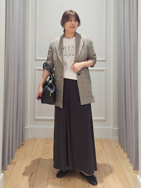 「＋81BRANCA（ハチイチブランカ）のアイテム」を使った、ISHIIさん（レディース・166cm）の春コーディネート