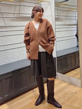 「NOMADIS（ノマディス）のアイテム」を使った、ISHIIさん（レディース・166cm）の秋コーディネート