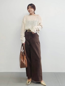「アイテム（ハンドバッグ）」を使った、ISHIIさん（レディース・166cm・30代）の秋コーディネート