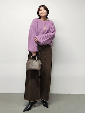 「アイテム（Tシャツ/カットソー）」を使った、ISHIIさん（レディース・166cm・30代）の秋コーディネート