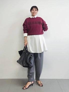 「アイテム（チュニック）」を使った、ISHIIさん（レディース・166cm・30代）の秋コーディネート