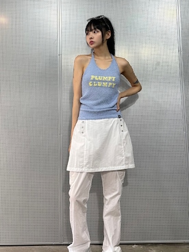 「韓国コーデ」｜「アイテム（キャミソール）」を使った、LUVISTRUEさん（レディース・168cm）の夏コーディネート