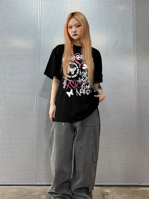 【韓国】【LUVISTRUE】NM LETTERING PANTS【新品未使用】 NM LETTERING PANTS（スウェットパンツ）｜LUVISTRUE（ラヴイズ