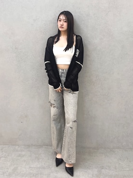 「大人カジュアルコーデ」｜「アイテム（パンプス）」を使った、yumenoさん（レディース・165cm）の夏コーディネート