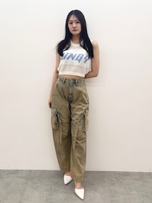 ハイウエスト Urban Utility Wash Cargoデニムパンツ｜ジェイダ