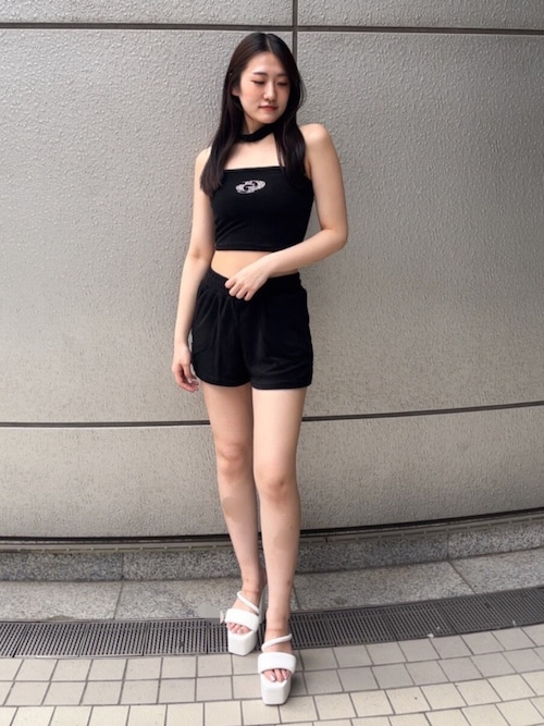 セール】サイドスリットパイルショートパンツ【SETUP着用可