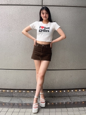 「GYDA（ジェイダ）のアイテム」を使った、yumenoさん（レディース・165cm）の夏コーディネート