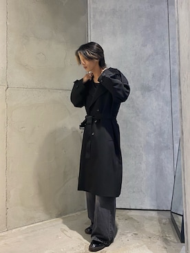「tk.TAKEO KIKUCHI（ティーケータケオキクチ）のアイテム（トレンチコート）」を使った、hrk1028aiさん（メンズ・171cm）の秋コーディネート