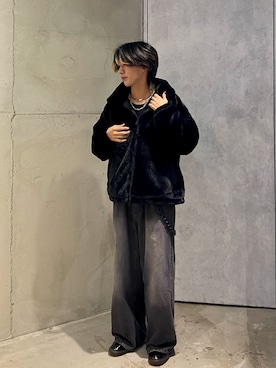 「tk.TAKEO KIKUCHI（ティーケータケオキクチ）のアイテム（ブルゾン）」を使った、hrk1028aiさん（メンズ・171cm）の冬コーディネート