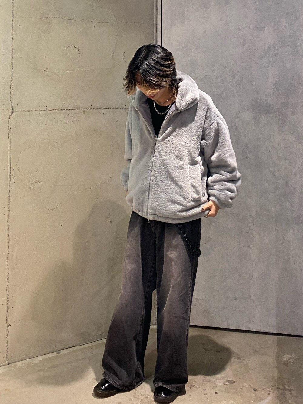 ◇スタンドフェイクファーブルゾンを使った人気ファッション