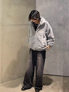 「tk.TAKEO KIKUCHI（ティーケータケオキクチ）のアイテム（ブルゾン）」を使った、hrk1028aiさん（メンズ・171cm）の冬コーディネート