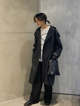 「tk.TAKEO KIKUCHI（ティーケータケオキクチ）のアイテム（トレンチコート）」を使った、hrk1028aiさん（メンズ・171cm）の秋コーディネート