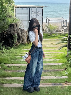 胡熊もえさん（レディース・153cm）の夏コーディネート