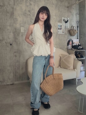胡熊もえさん(レディース・153cm)の春コーディネート