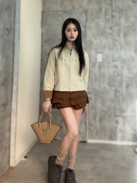 胡熊もえさん(レディース・153cm)の冬コーディネート