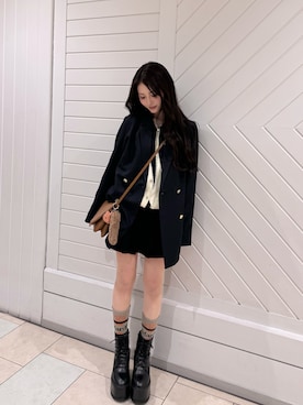 胡熊もえさん(レディース・153cm)の冬コーディネート