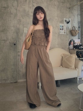 「UGG（アグ）のアイテム」を使った、胡熊もえさん（レディース・153cm）の春コーディネート