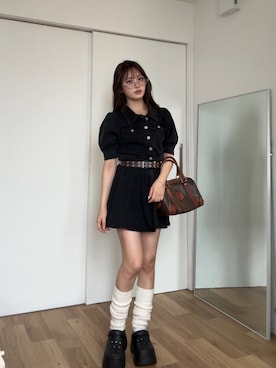 胡熊もえさん（骨格ストレート・レディース・153cm）の夏コーディネート