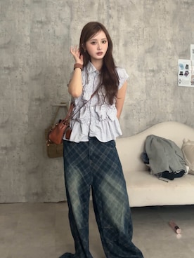 胡熊もえさん(レディース・153cm)の夏コーディネート