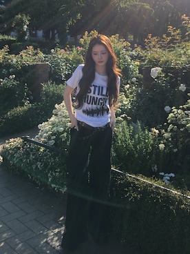 「GRL（グレイル）のアイテム」を使った、胡熊もえさん（レディース・153cm）の春コーディネート