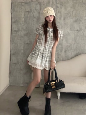 「ViViDAY（ビビデー）のアイテム」を使った、胡熊もえさん（レディース・153cm）の夏コーディネート