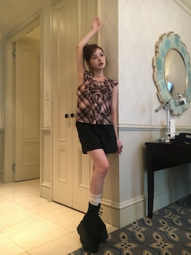 「ciite' surgical stainless（シーテサージカルステンレス）のアイテム」を使った、胡熊もえさん（レディース・153cm）の夏コーディネート
