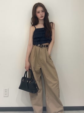 「ciite' surgical stainless（シーテサージカルステンレス）のアイテム」を使った、胡熊もえさん（レディース・153cm）の夏コーディネート