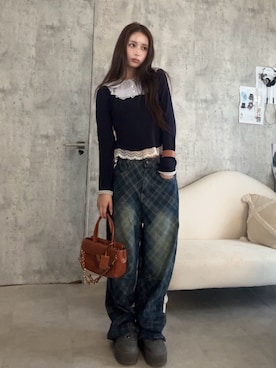胡熊もえさん(レディース・153cm)の春コーディネート
