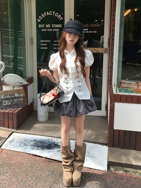 胡熊もえさん(レディース・153cm)の秋コーディネート