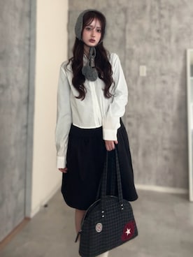 「aeae（エーイーエーイー）のアイテム」を使った、胡熊もえさん（レディース・153cm）の冬コーディネート