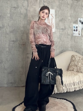 「Calvin Klein（カルバン・クライン）のアイテム」を使った、胡熊もえさん（レディース・153cm）の夏コーディネート