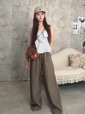 胡熊もえさん(レディース・153cm)の夏コーディネート
