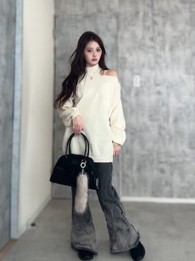 胡熊もえさん（レディース・153cm）の春コーディネート