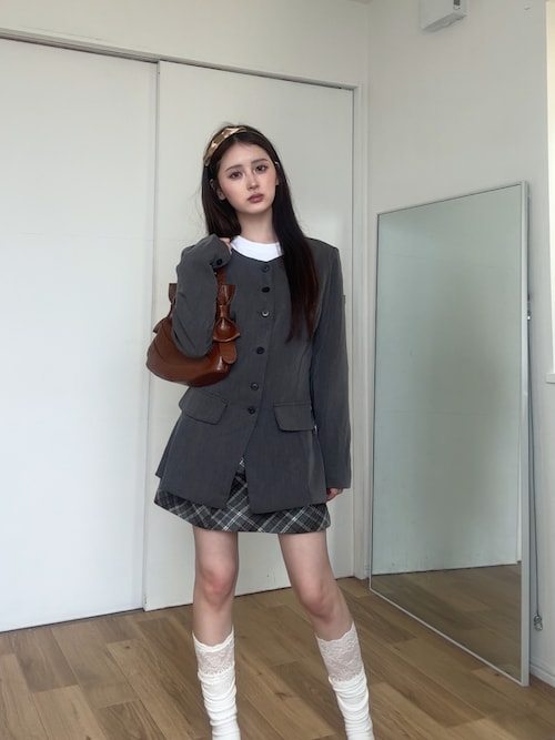★MARDI MERCREDI★COTTON RIBBON JACKET★大人気★ COTTON RIBBON JACKET_BEIGE - MARDI MERCREDI