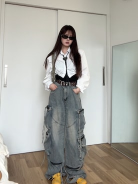 胡熊もえさん（レディース・153cm）の夏コーディネート