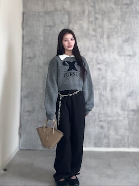 胡熊もえさん（レディース・153cm）の春コーディネート