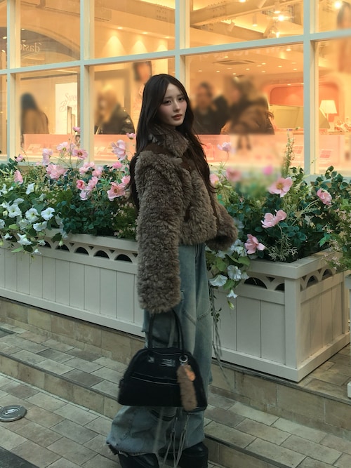 セール】【ViVi掲載】スタンドファームートンコート（ムートンコート