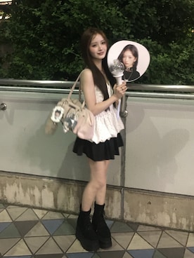 「ciite' surgical stainless（シーテサージカルステンレス）のアイテム」を使った、胡熊もえさん（レディース・153cm）の夏コーディネート