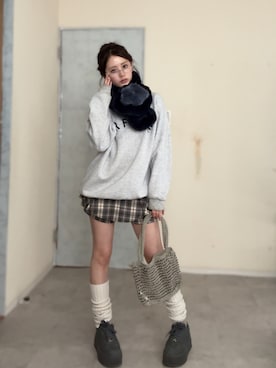 胡熊もえさん（レディース・153cm）の冬コーディネート