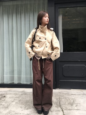 「今日のコーデ」｜胡熊もえさん（レディース・153cm）の秋コーディネート